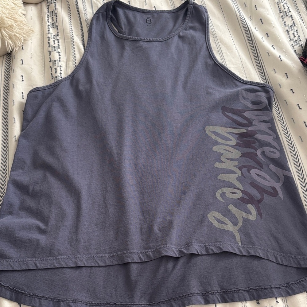 Women's Barre3 Purple Racerback Tank Top